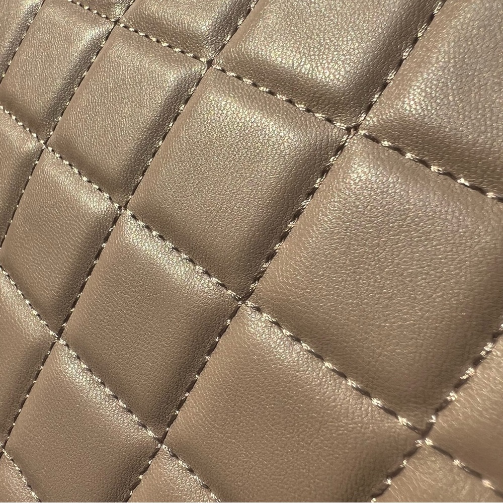 Studio Badgley Mischka Vegan Leather Tote, in Taupe. - Picture 15 of 16